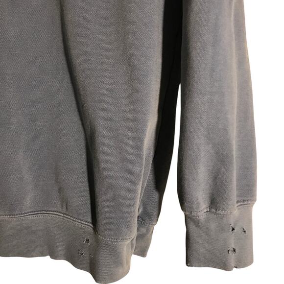 Duke Embroidered Distressed Crew Neck Sweatshirt Womens Small DDMF Blue Devils - Picture 4 of 7